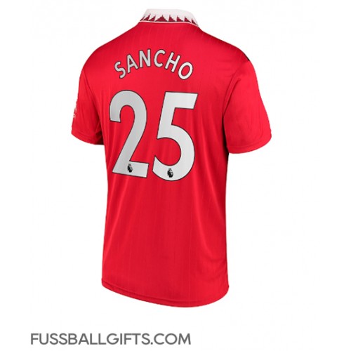 Manchester United Jadon Sancho #25 Fußballbekleidung Heimtrikot 2022-23 Kurzarm